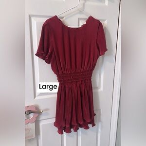 Women’s size large pink stretchy dress